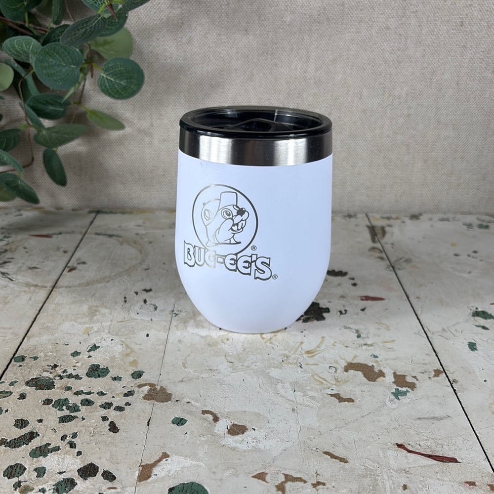 Buc-ee's White Stainless Steel Tumbler - Picture 1 of 5